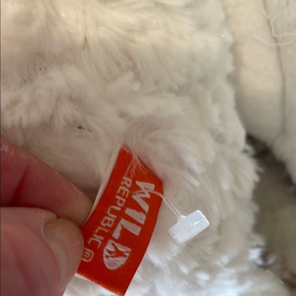 Plush Snowy Owl Toy - White and Brown - Picture 3 of 3